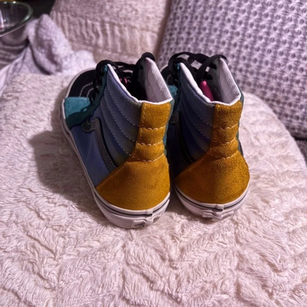 Vans Sk8 Hi Top Color‎ Block Suede Canvas Women's High Top Sneakers